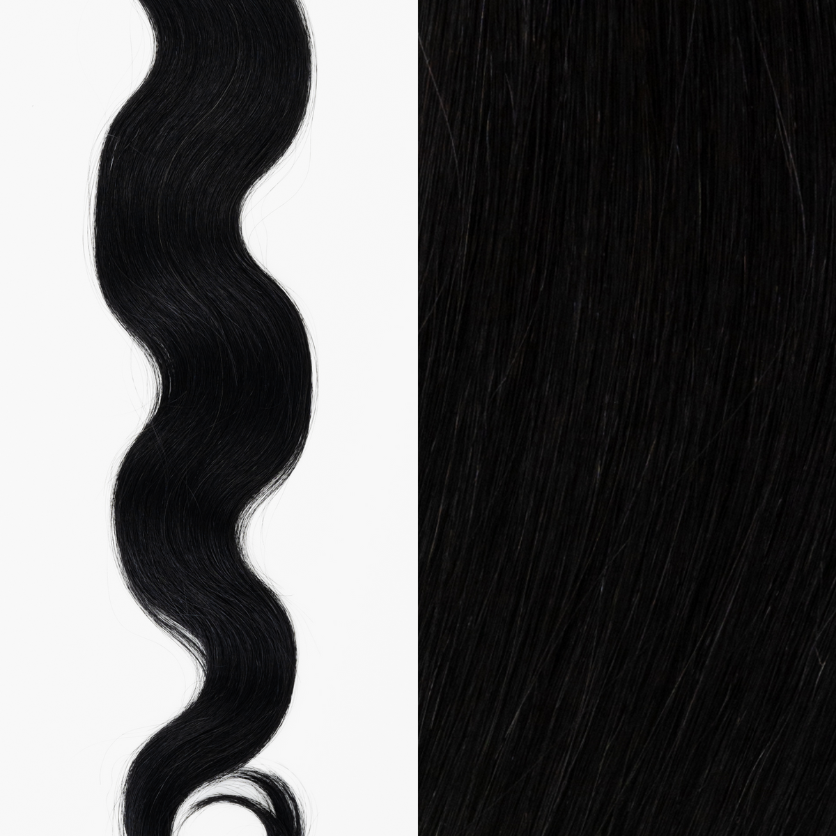 Signature Tape-In, Wavy Jet Black #1