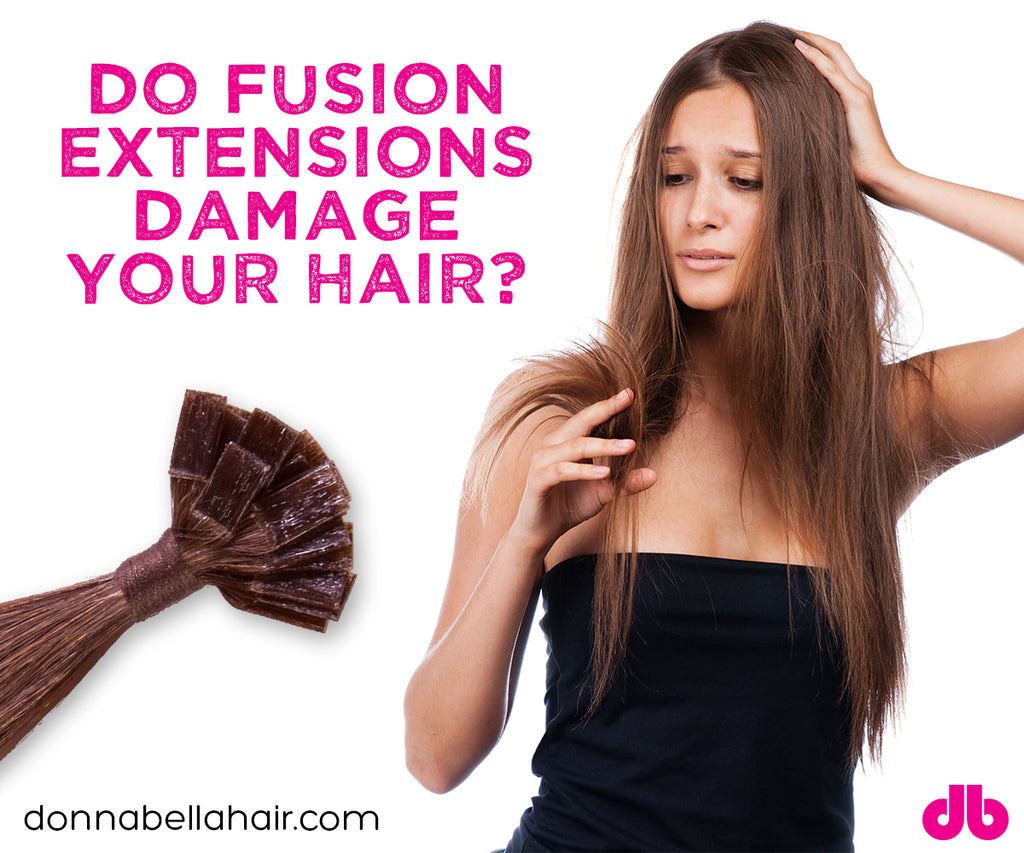 Hair Extension Q&A: Do Fusion/Glue-In Extensions Damage Your Hair?