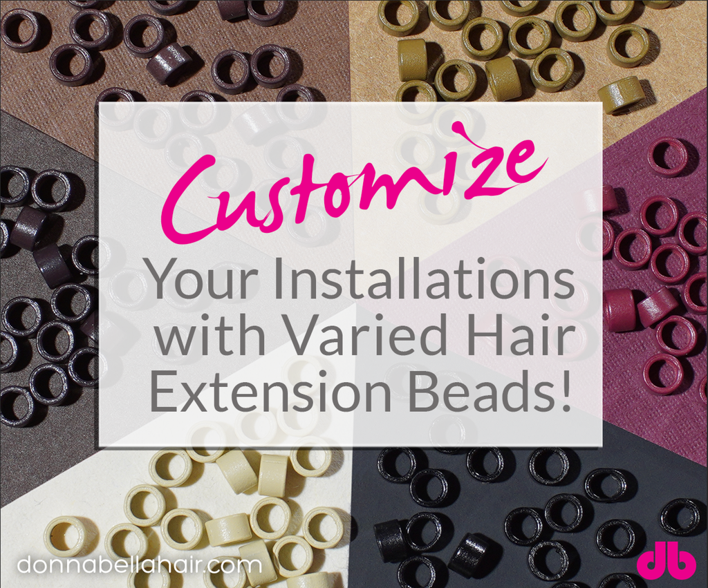 Customize Your Installations with Varied Hair Extension Beads!