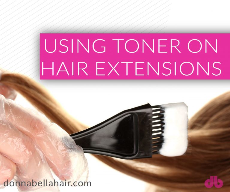 Using Toner on Hair Extensions