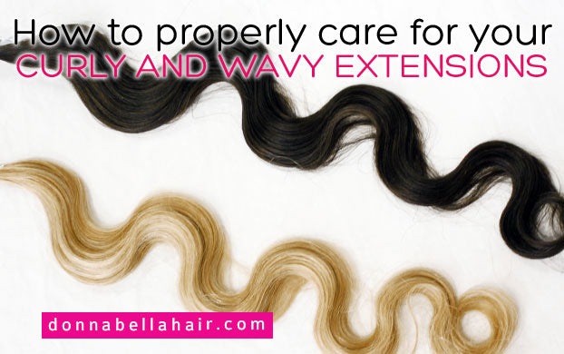 How to Properly Care for your Curly and Wavy Extensions