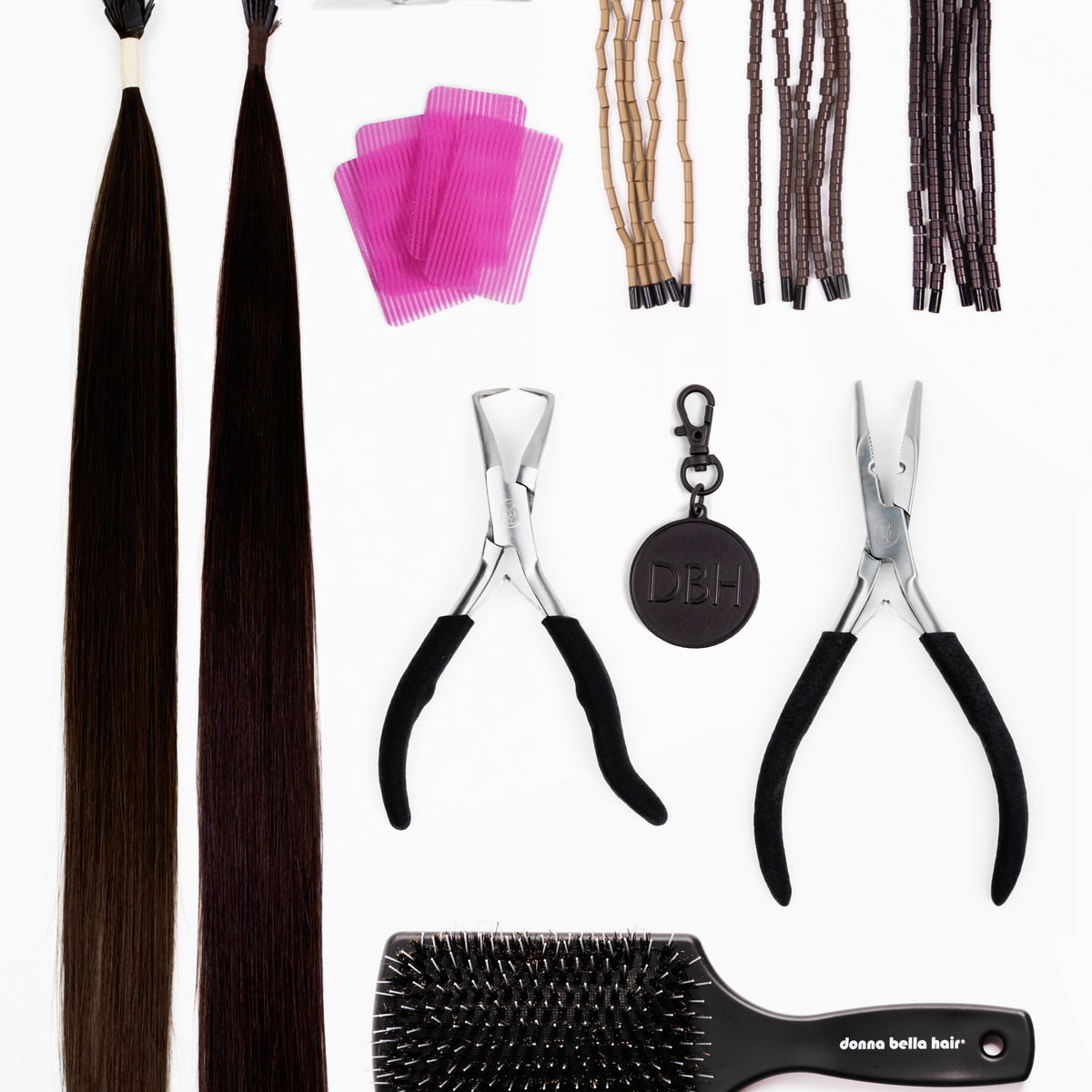 I-Link/Flat-Tip (Beaded Method) Hair Extension Starter Kit – Donna ...