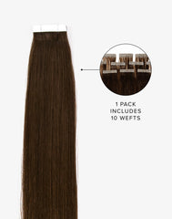 Tape-In Pro Straight Rooted Ombre #4/613