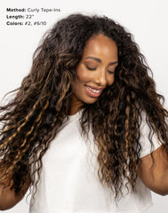 Tape-In Pro Curly Blond #600