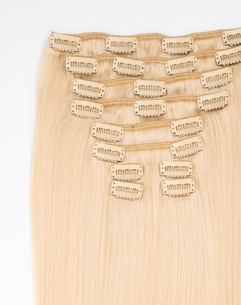 product-1-1 2ndDeluxe Premium Clip-In Straight Platinum Blond #1001