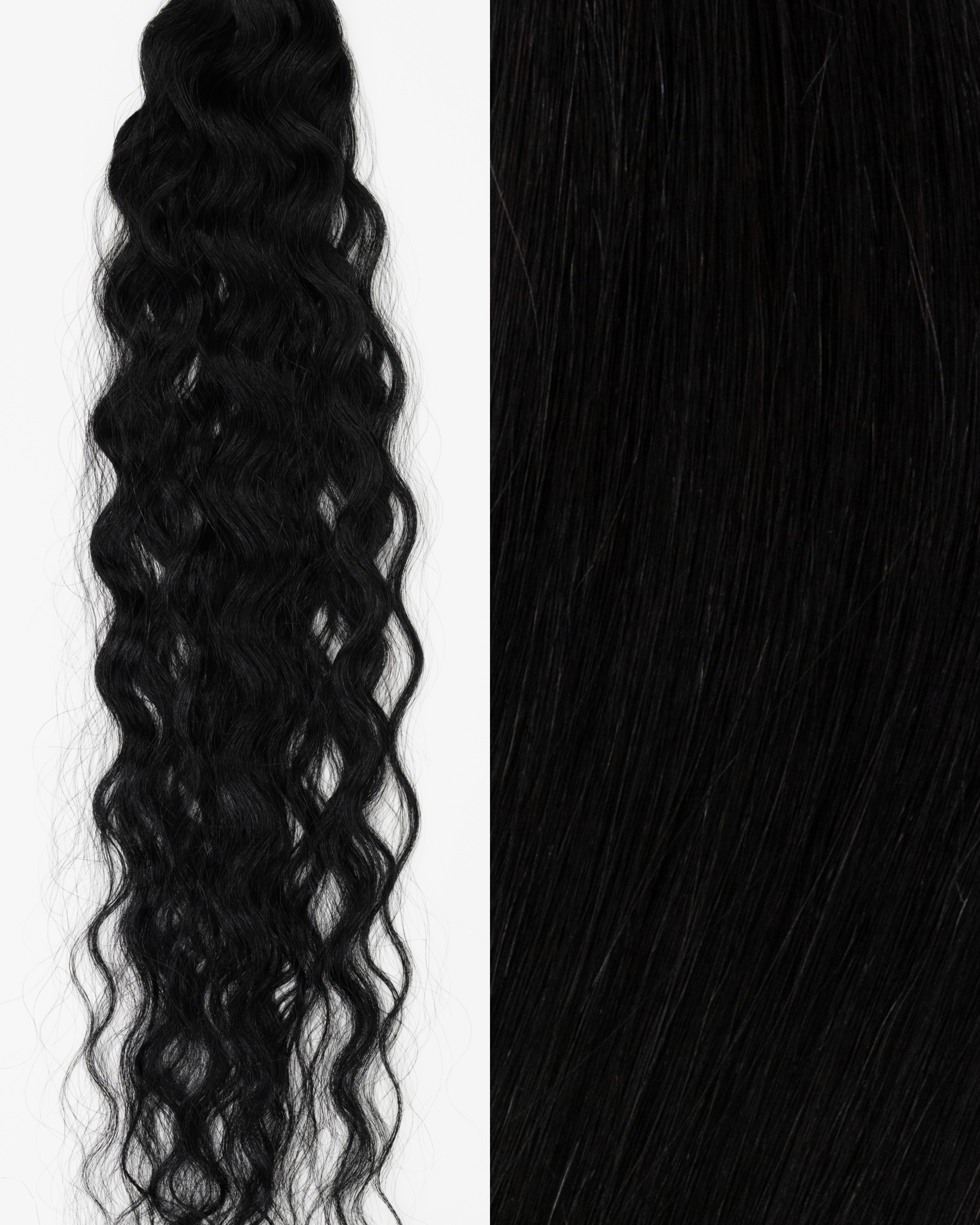 Signature Tape-In, Curly | #1N Natural Black – Donna Bella Hair