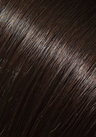 16" Full Head Human Clip-In #2 (Darkest Brown) - Donna Bella Hair