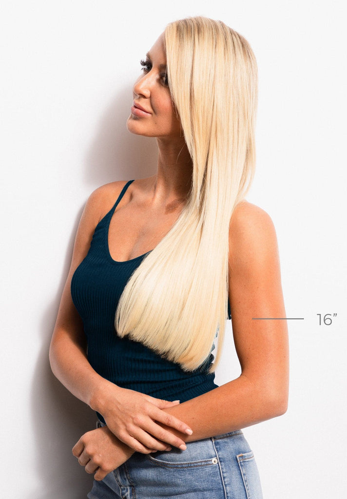 2nd16" Kera-Link Straight #1001 (Platinum Blond) - Donna Bella Hair