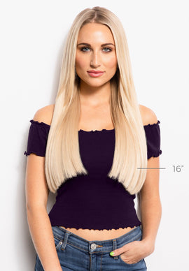 16" Kera-Link Straight #600 (Blond) - Donna Bella Hair1