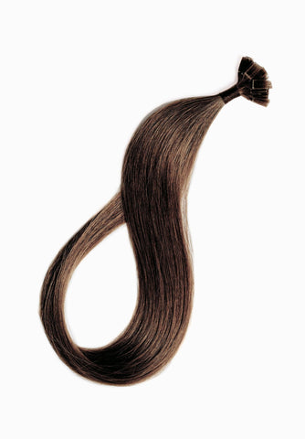 16" Kera-Link Straight #6 (Dark Chestnut Brown) - Donna Bella Hair