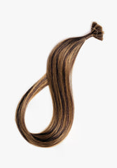 16" Kera-Link Straight #6/10 (Dark Chestnut/Medium Ash) - Donna Bella Hair