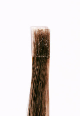 16" Kera-Link Straight #6 (Dark Chestnut Brown) - Donna Bella Hair3