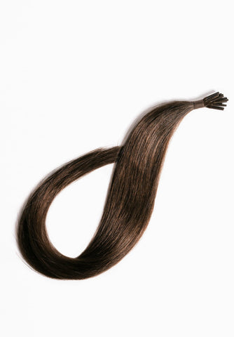 16" I - Link Pro Straight #6 (Dark Chestnut Brown) - Donna Bella Hair