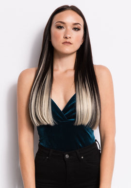 18" Kera-Link Straight - Ombre 1B/60 - Donna Bella Hair1