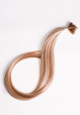 16" Kera-Link Straight #27/613 (Light Blond with Strawberry) - Donna Bella Hair2