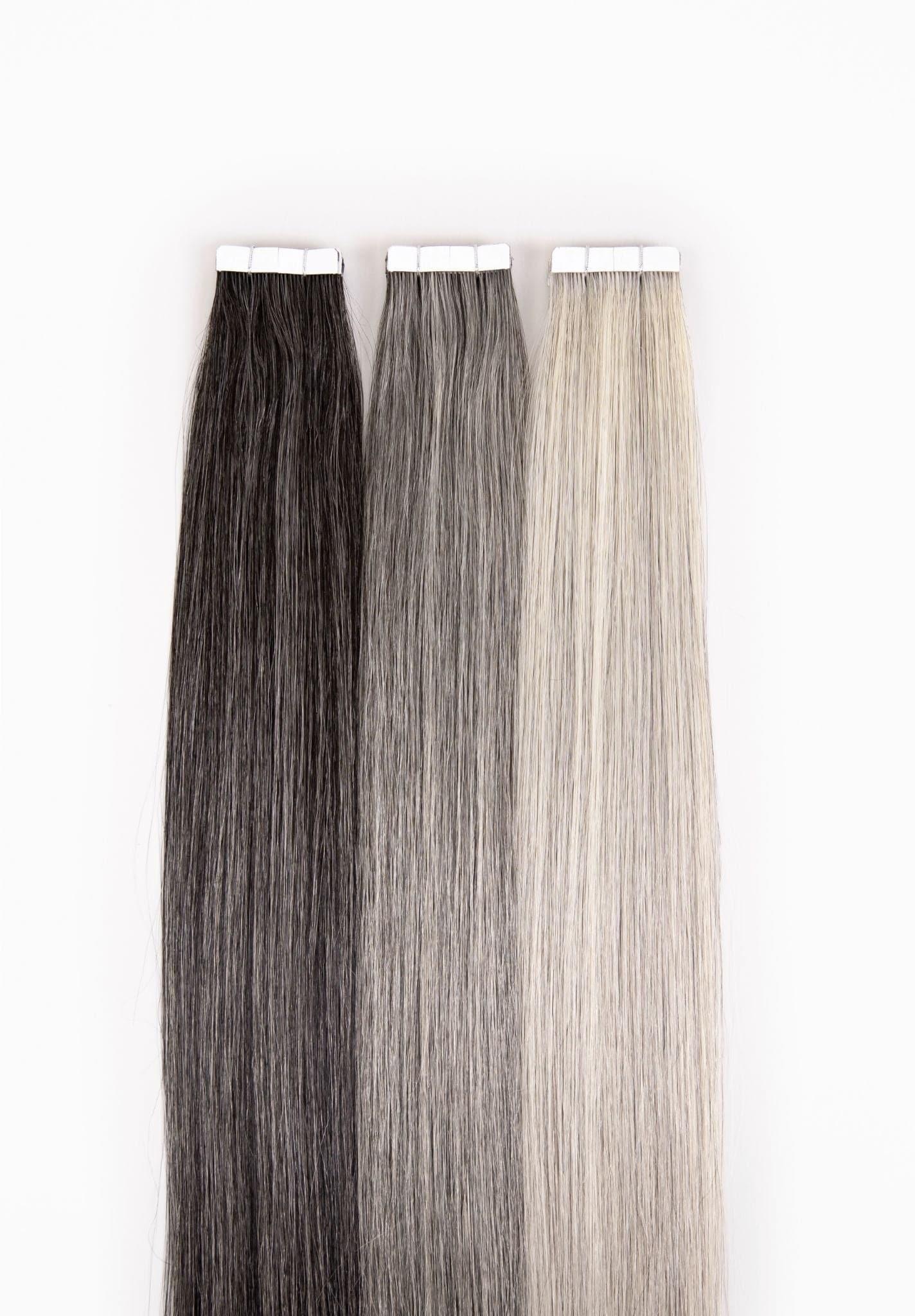 Hybrid Weft Color #50 Medium Natural Gray - Donna Bella Hair